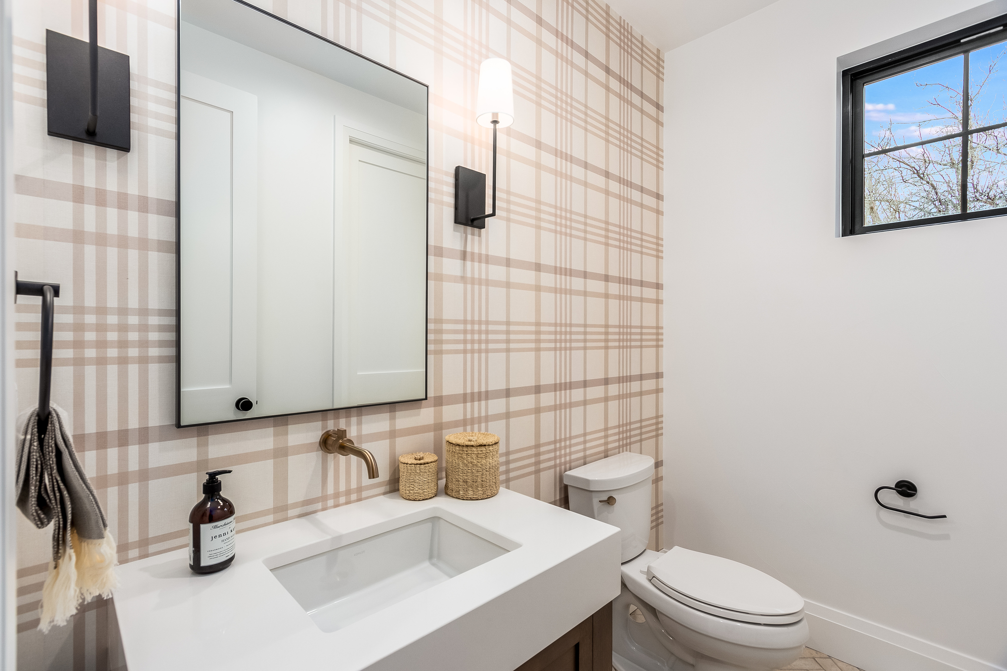 Alcott Street Highlands — refined modern bathroom detail
